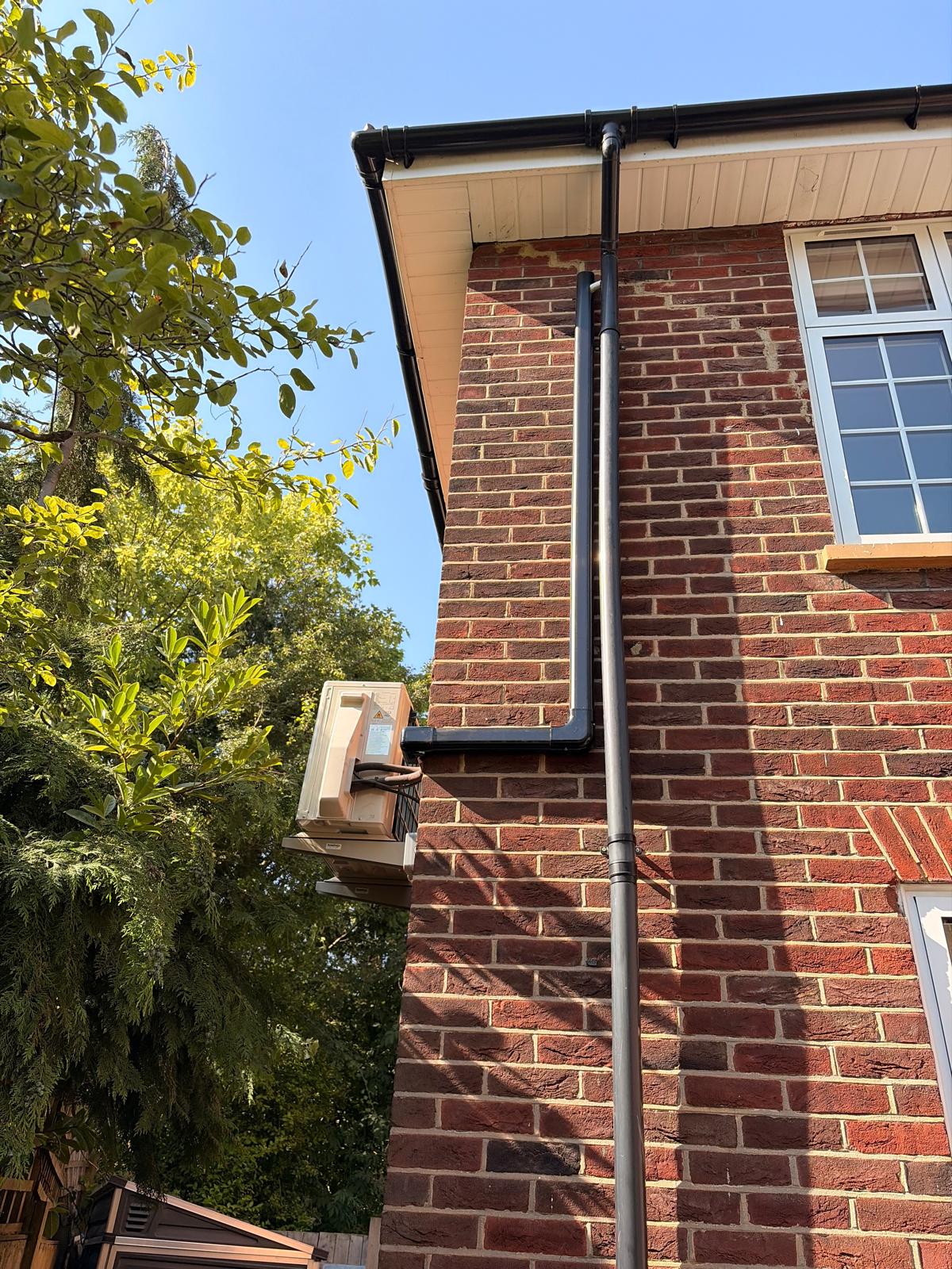 Rear elevation pipework, Watford